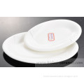 safety puer white glazed luxury m&m made in china oval plate